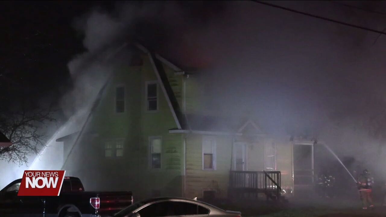 Two-Story House Fire Tuesday Evening in Shawnee Township